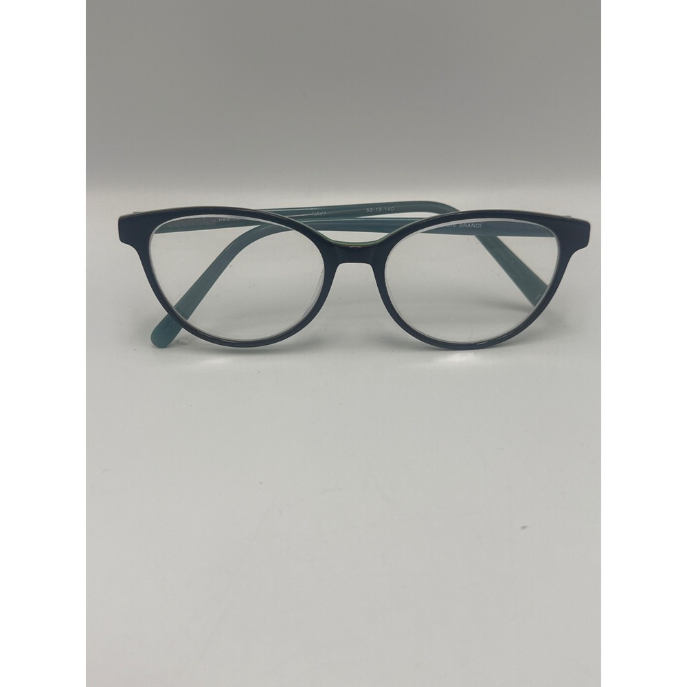 Heartland‎ Brandi Cat Eye Eyeglasses Navy Blue Teal Green Frames 52-16-140